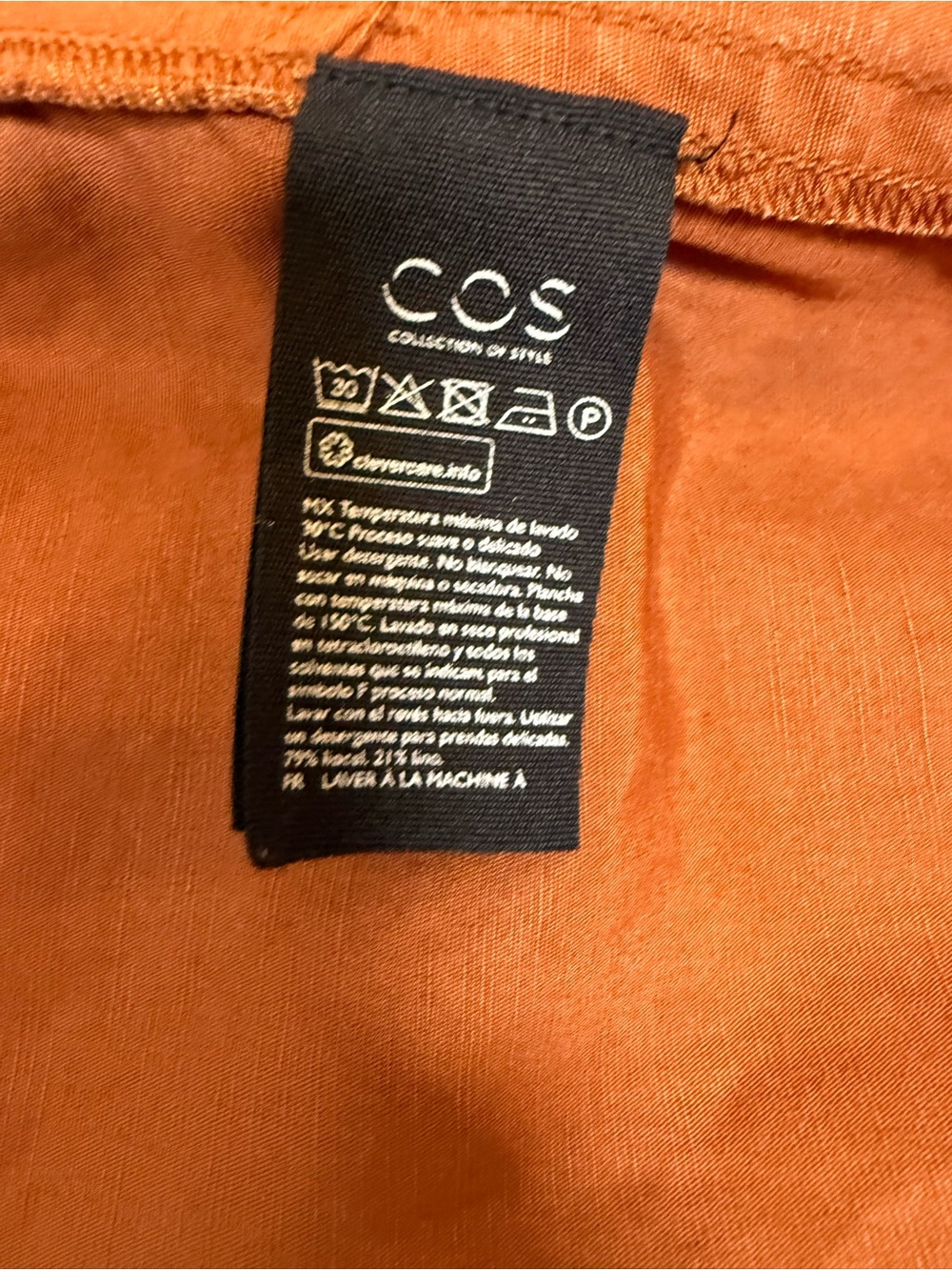 COS Rust-Brown Wide-Leg Utility Jumpsuit - Picture 14 of 16